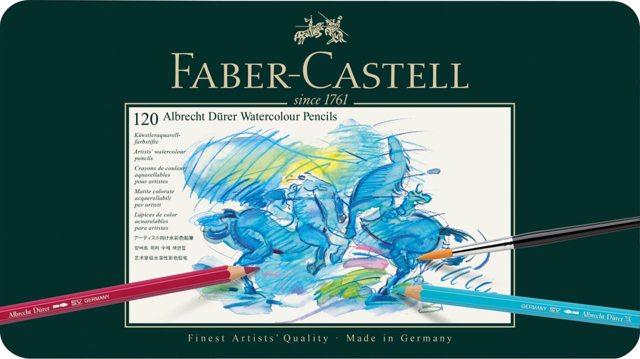 Faber-Castell - Estojo Metálico - 120 Cores - Aquarelável Albrecht Dürer