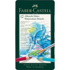 Faber-Castell - Estojo Metálico - 12 Cores - Aquarelável Albrecht Dürer