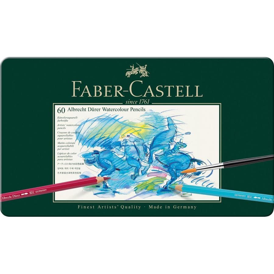 Faber-Castell - Estojo Metálico - 60 Cores - Aquarelável Albrecht Dürer