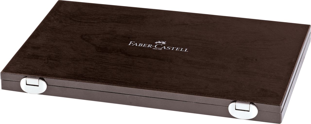 Faber-Castell - Estojo em Madeira Coleção Magnus: 30 Cores + kit Especial