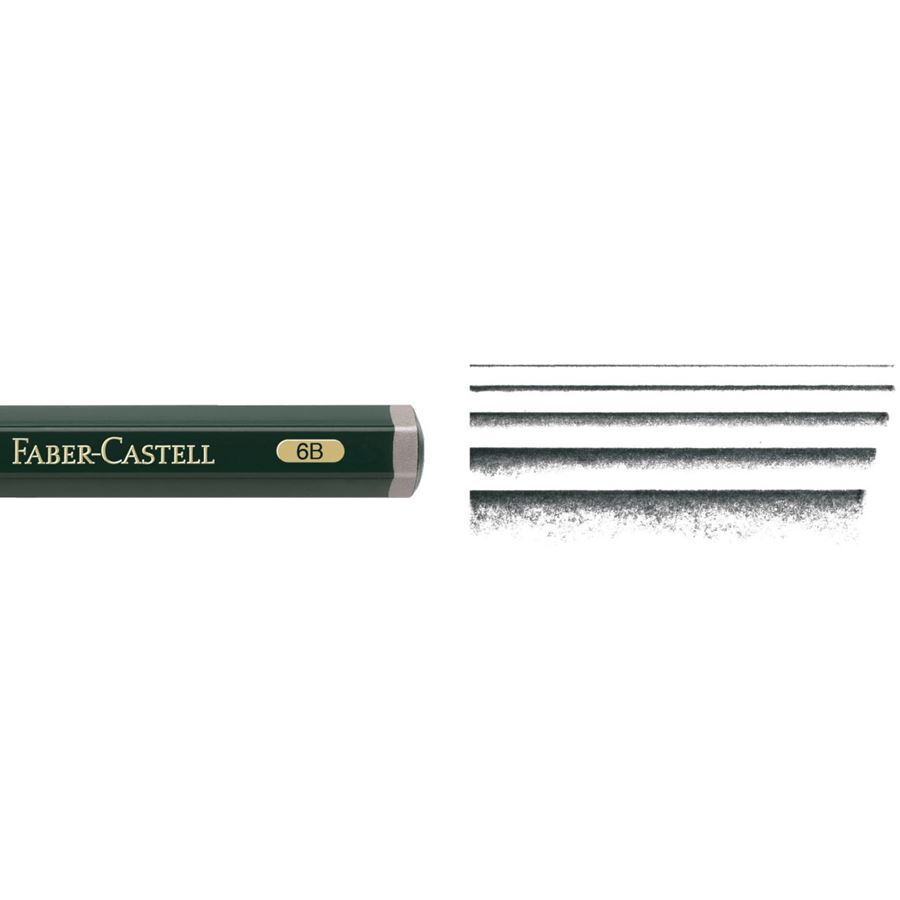Faber-Castell - Lápis Castell 9000 Jumbo - 6B