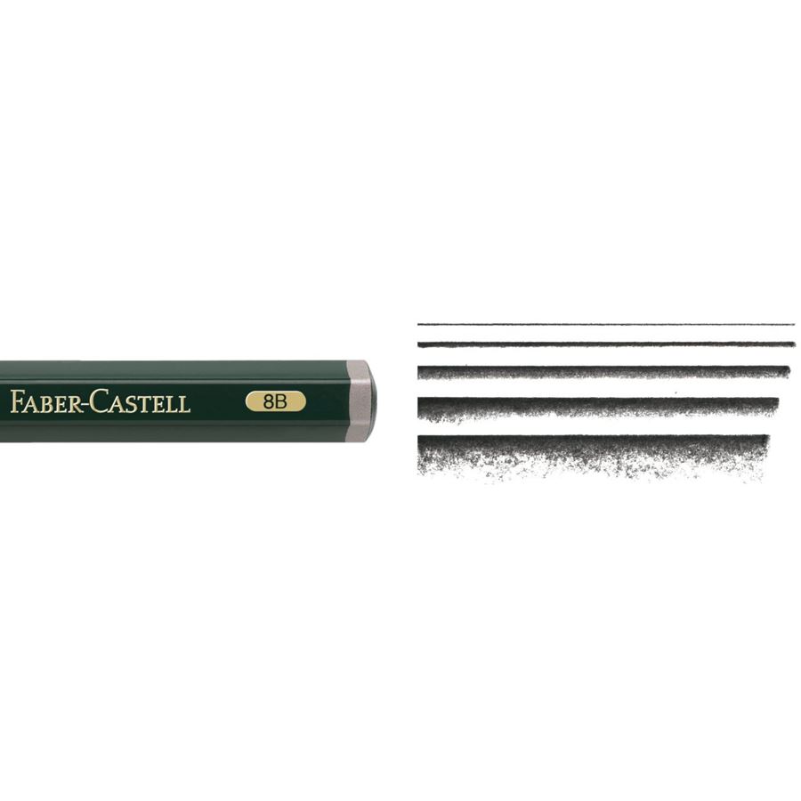 Faber-Castell - Lápis Castell 9000 Jumbo - 8B