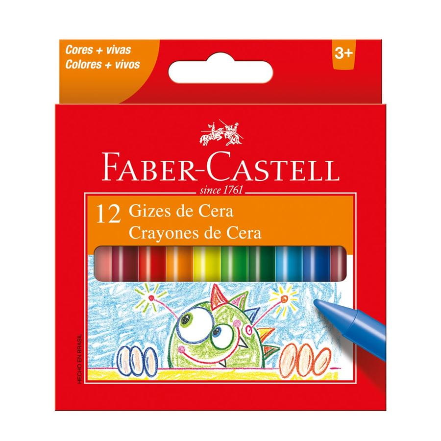 Faber-Castell - Giz de Cera 12 Cores