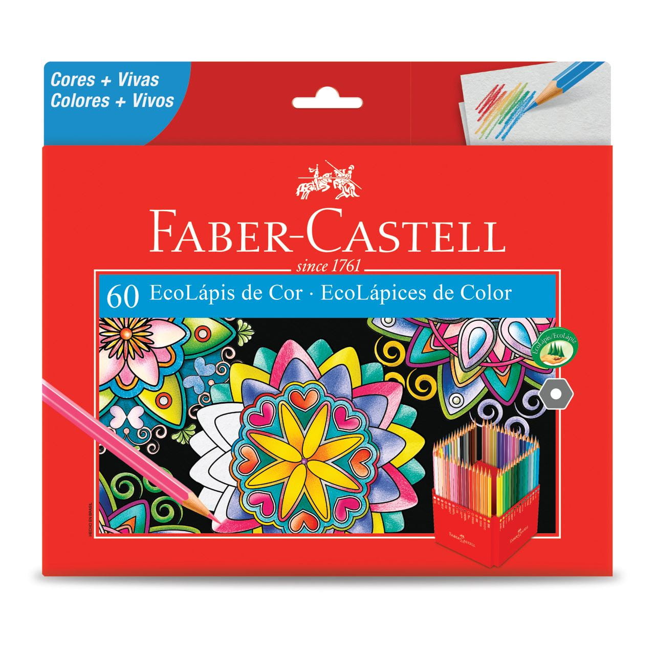 Faber-Castell - Ecolapis de Cor 60 Cores