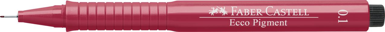 Faber-Castell - C. Nanquim Ecco Pigment 1,0 mm Vermelho