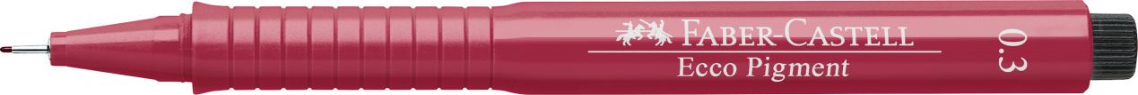 Faber-Castell - C. Nanquim Ecco Pigment 0,3 mm Vermelho