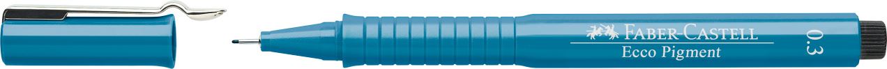 Faber-Castell - C. Nanquim Ecco Pigment 0,3 mm Azul