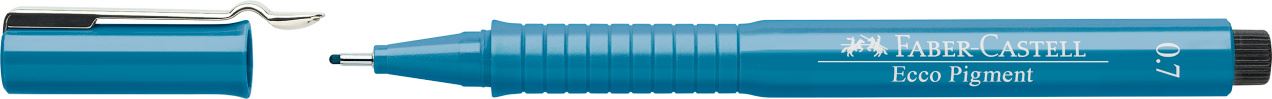 Faber-Castell - C. Nanquim Ecco Pigment 0,7 mm Azul