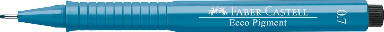 Faber-Castell - C. Nanquim Ecco Pigment 0,7 mm Azul