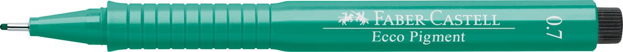 Faber-Castell - C. Nanquim Ecco Pigment 0,7 mm Verde