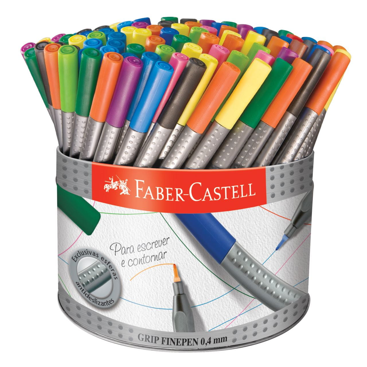 Faber-Castell - Caneta Ponta Porosa Grip Fine Pen 0,4mm Colors