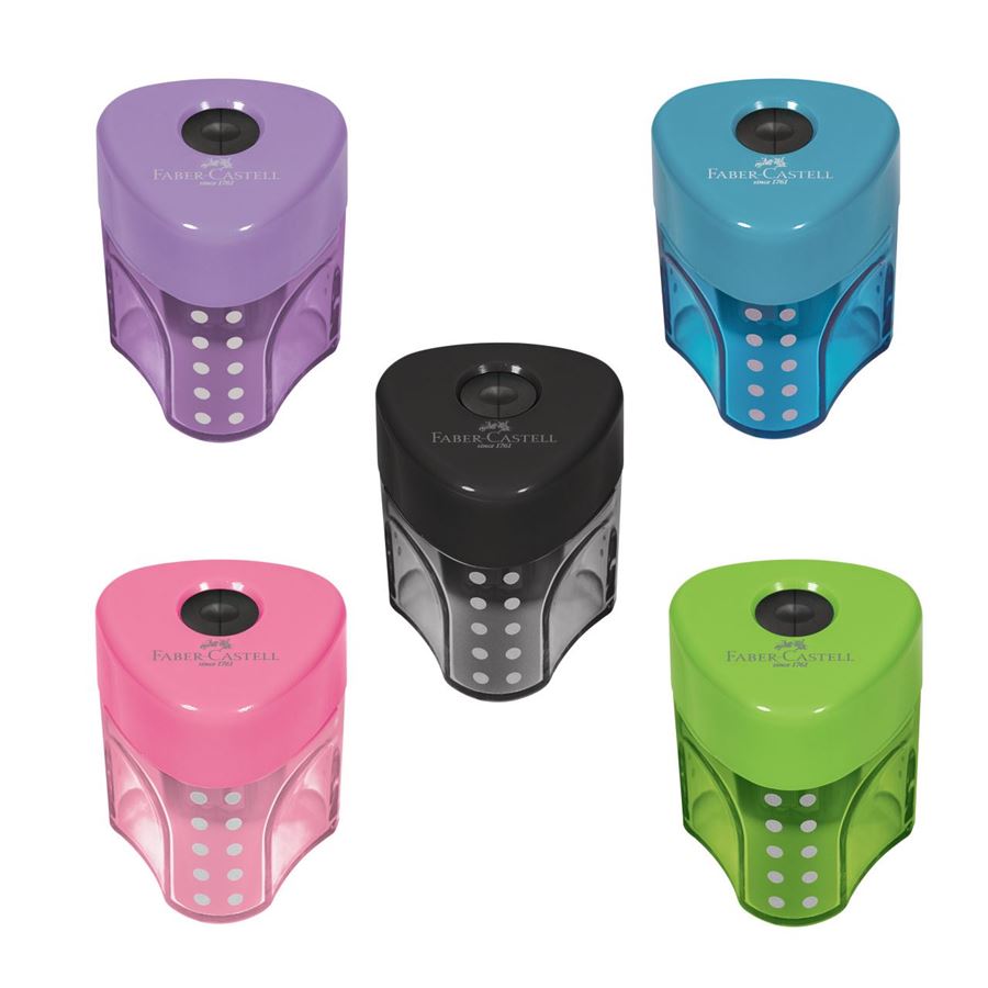 Faber-Castell - Apontador c/ Deposito Mini Grip Colors