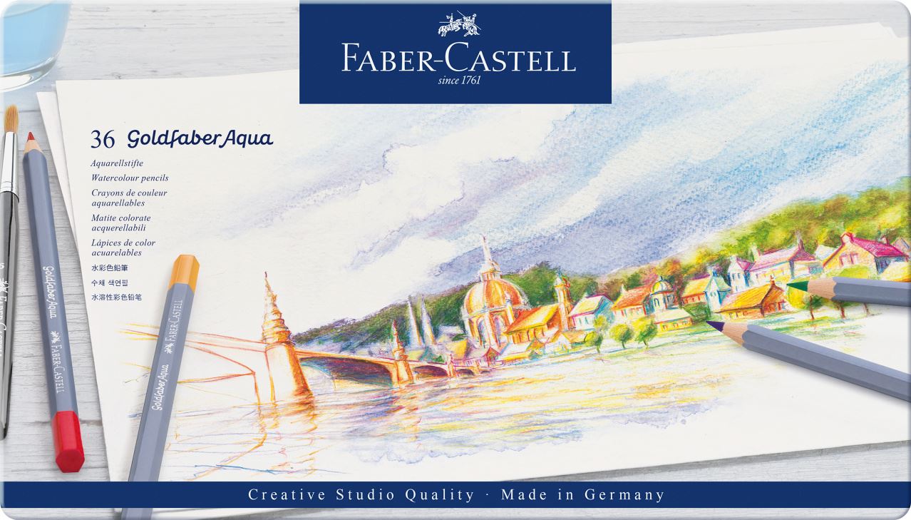 Faber-Castell - Lápis de Cor Goldfaber Aquarelável 36 Cores