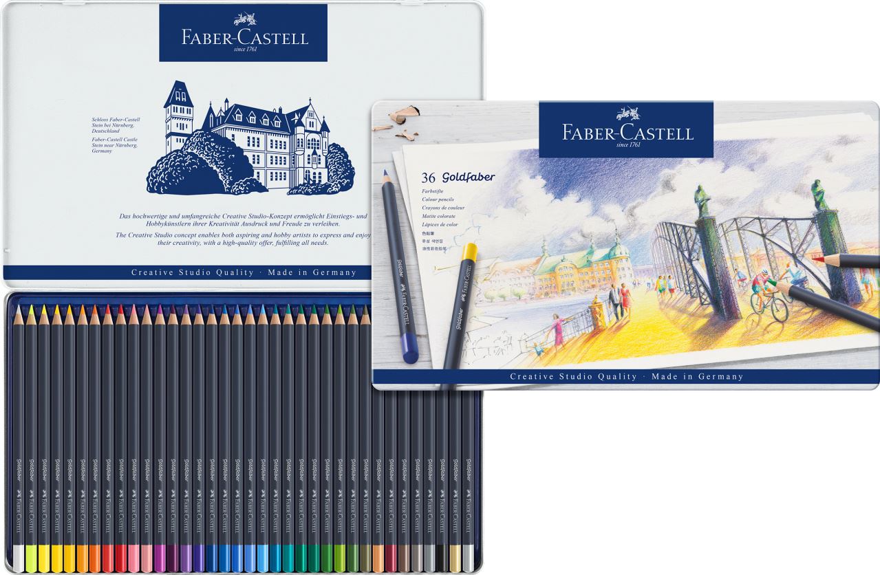 Faber-Castell - Lápis de Cor Goldfaber Permanente 36 Cores