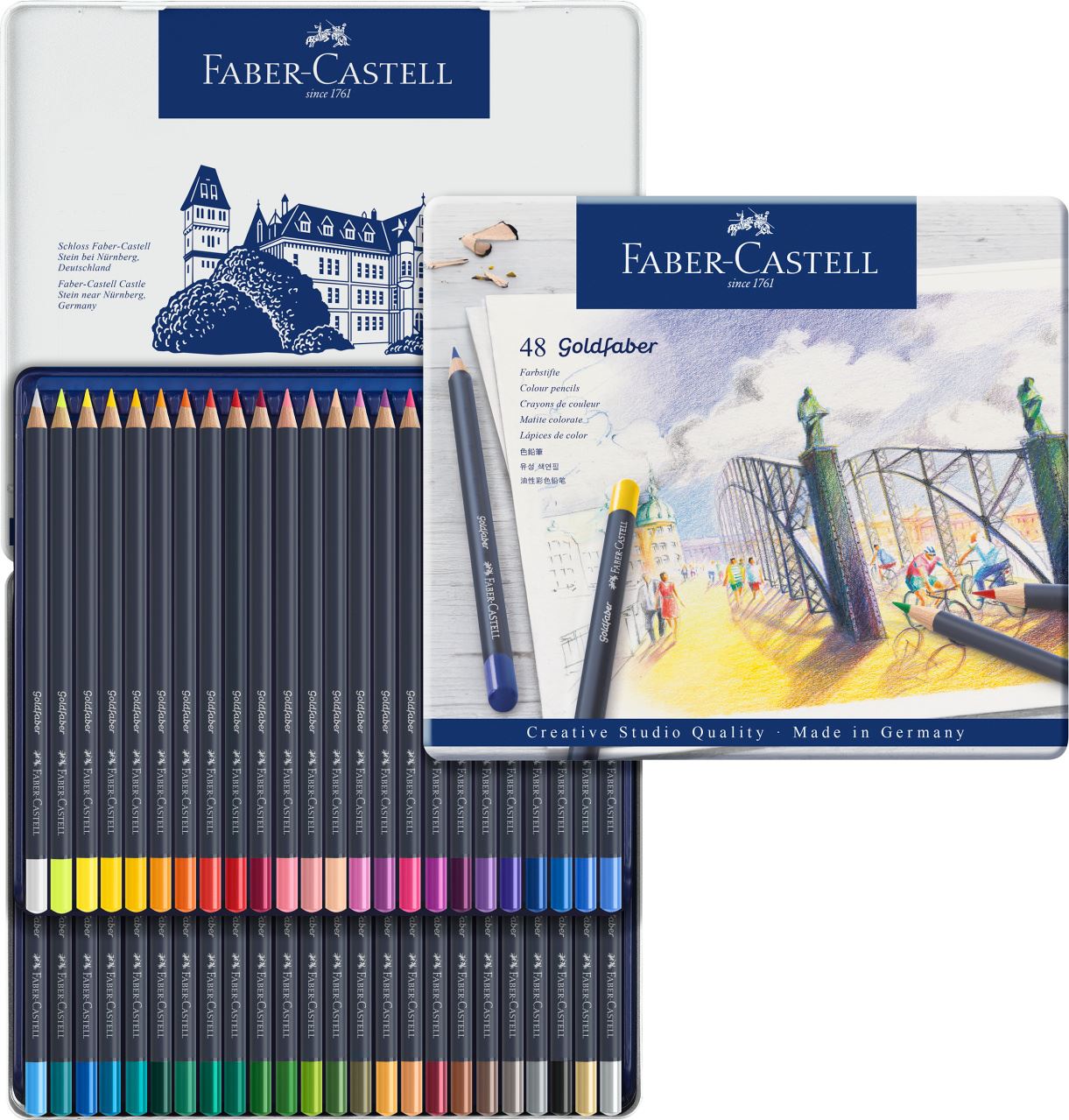 Faber-Castell - Lápis de Cor Goldfaber Permanente 48 Cores