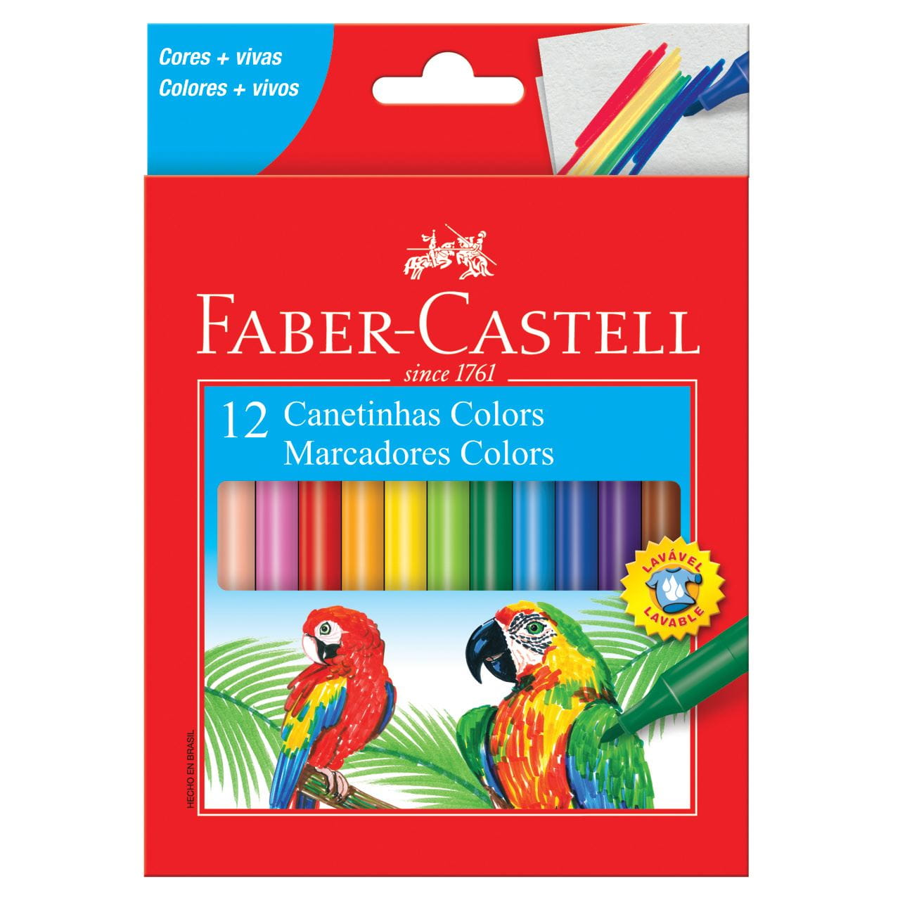 Faber-Castell - Canetinha Hidrografica 12 Cores