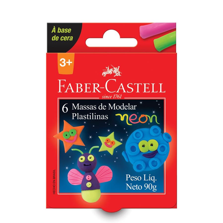 Faber-Castell - Massa de Modelar Base Cera Neon