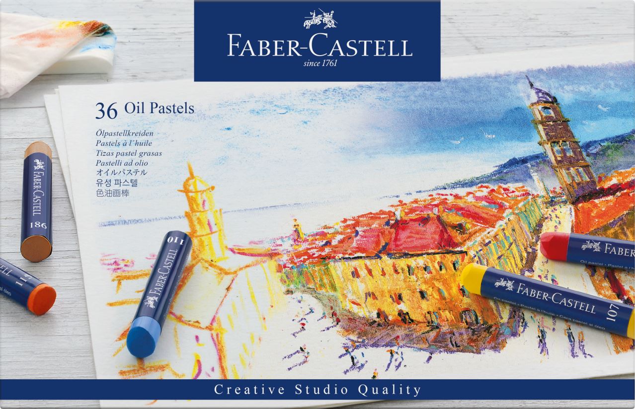 Faber-Castell - Estojo com 36 Cores de Pastel Oleoso