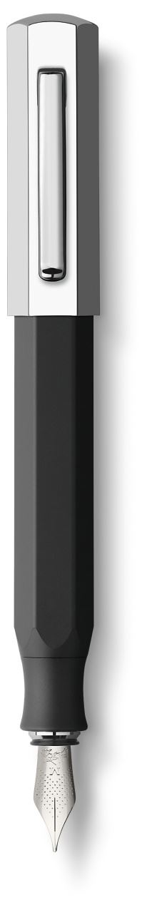 Faber-Castell - Caneta Tinteiro M Ondoro Graphite Black