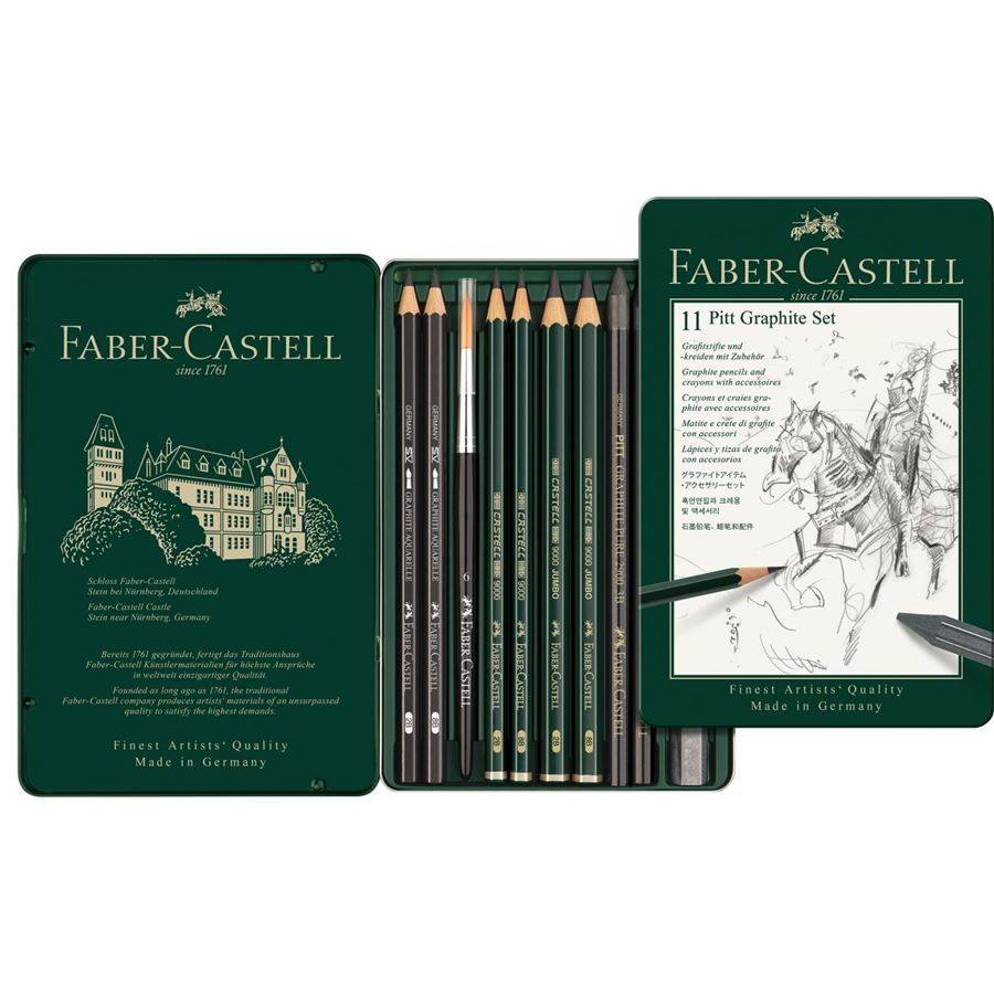 Faber-Castell - Conjunto Pitt Grafite Pequeno