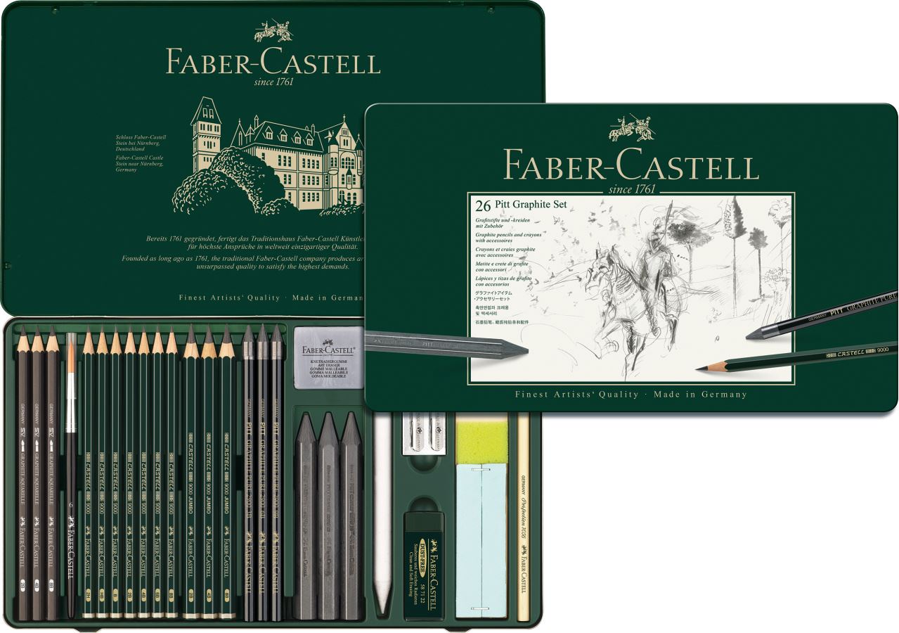 Faber-Castell - Conjunto Pitt Grafite Grande