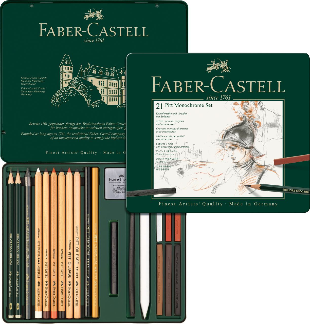 Faber-Castell - Conjunto Pitt MonoCromático Médio