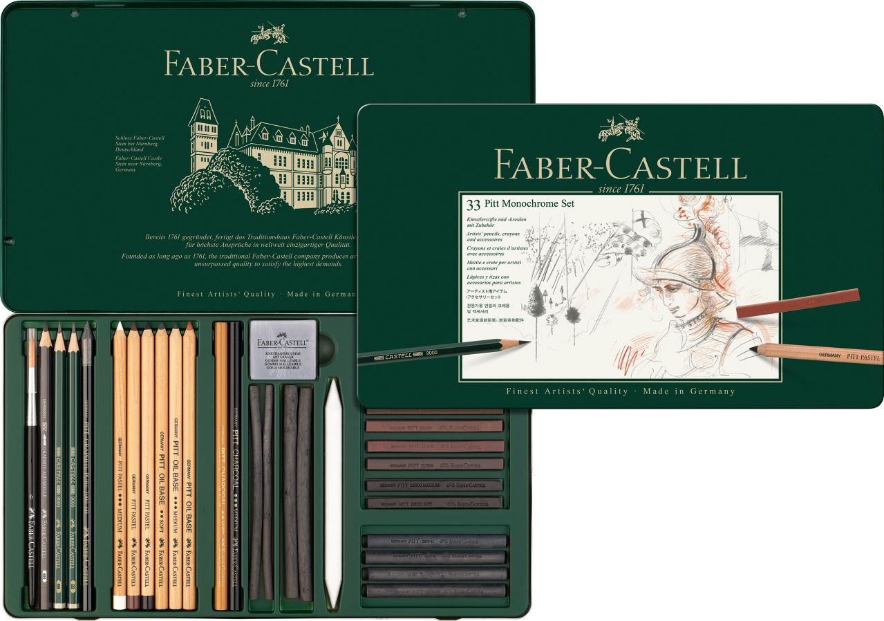Faber-Castell - Conjunto Pitt MonoCromático Grande