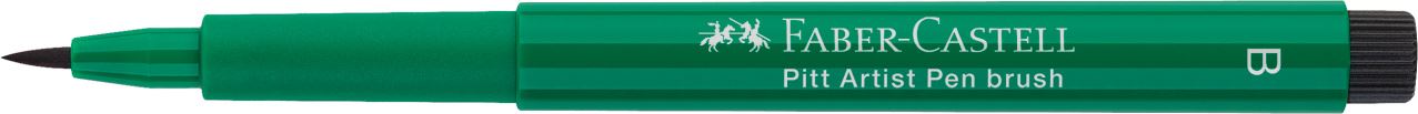 Faber-Castell - Canetas Artísticas Pitt Pincel Verde Ftalico Escuro 264