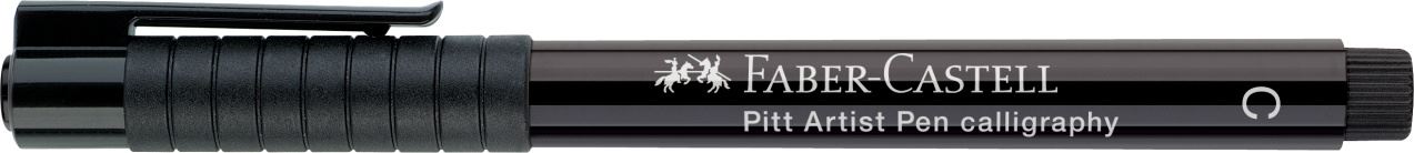 Faber-Castell - Canetas Artísticas Pitt Pincel Chanfrada Preta