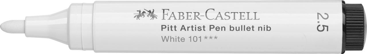 Faber-Castell - Canetas Artísticas Pitt 2.5mm Branca