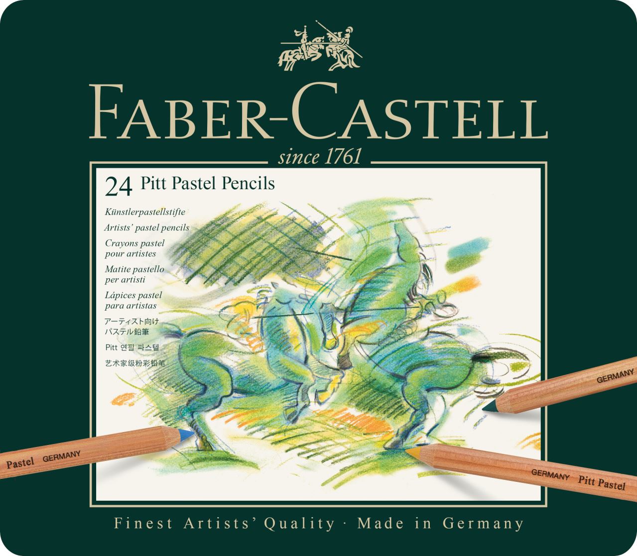 Faber-Castell - Estojo com 24 Cores de Lápis Pastel Pitt