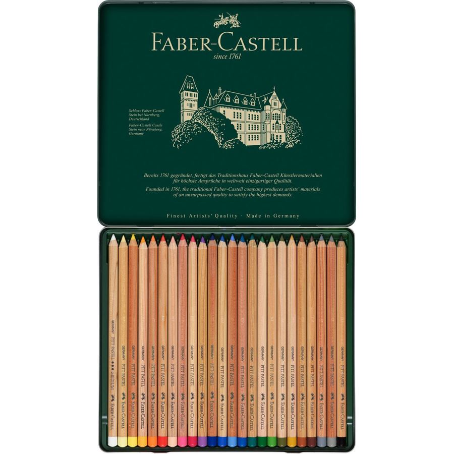 Faber-Castell - Estojo com 24 Cores de Lápis Pastel Pitt