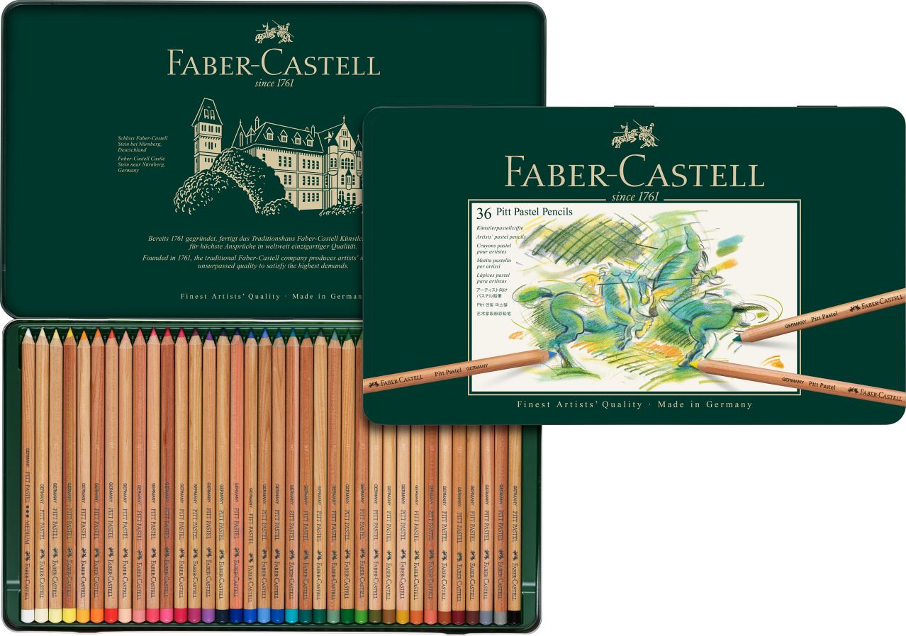 Faber-Castell - Estojo com 36 Cores de Lápis Pastel Pitt