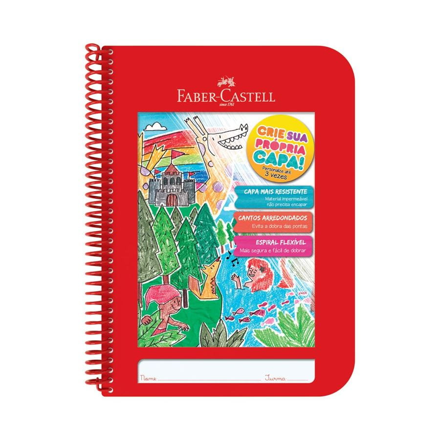 Faber-Castell - Caderno Criativo Vermelho
