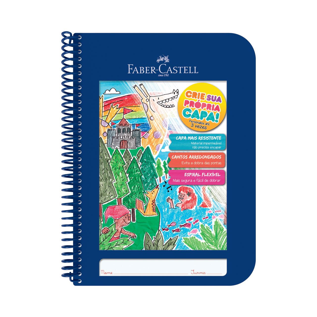 Faber-Castell - Caderno Criativo Azul