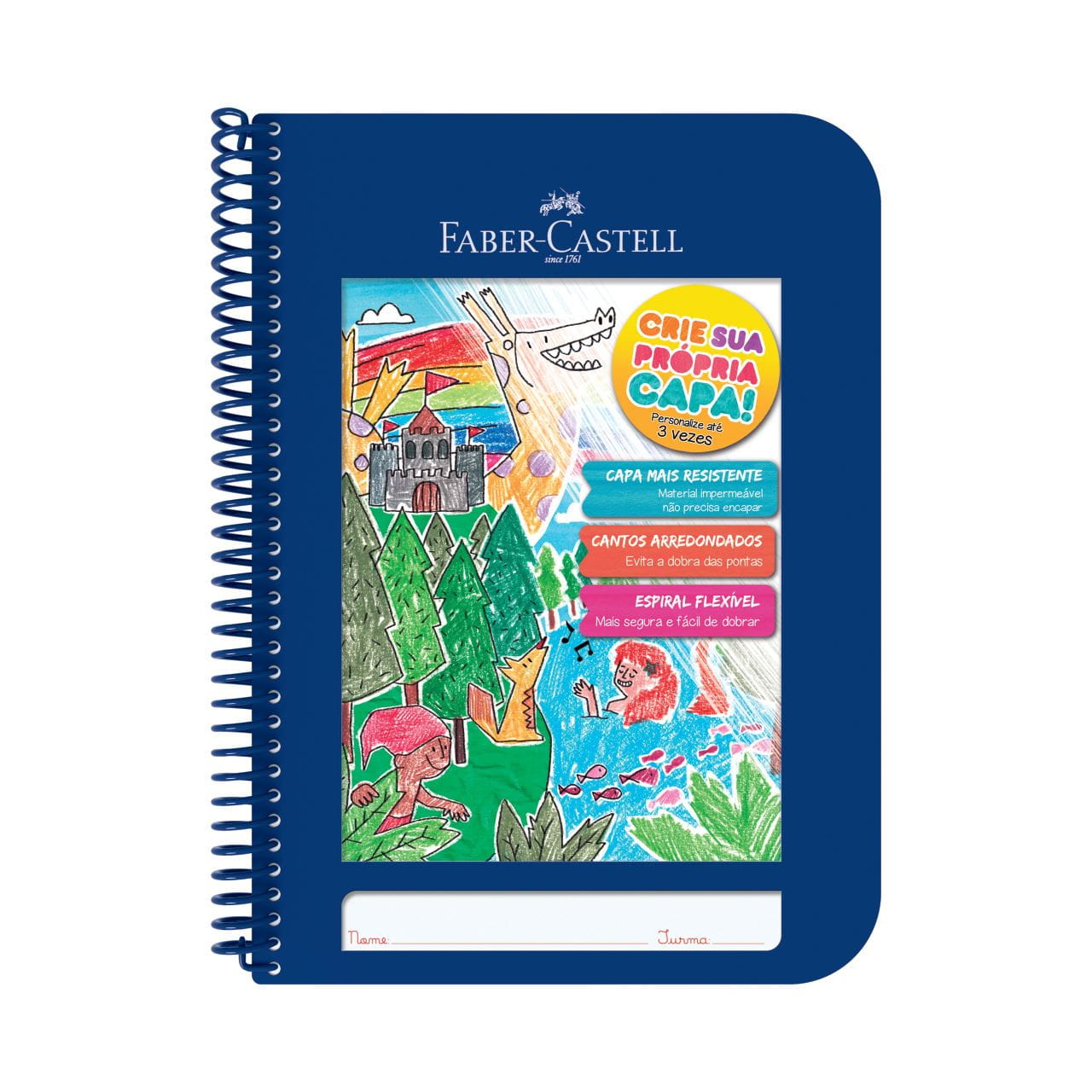 Faber-Castell - Caderno Criativo Azul