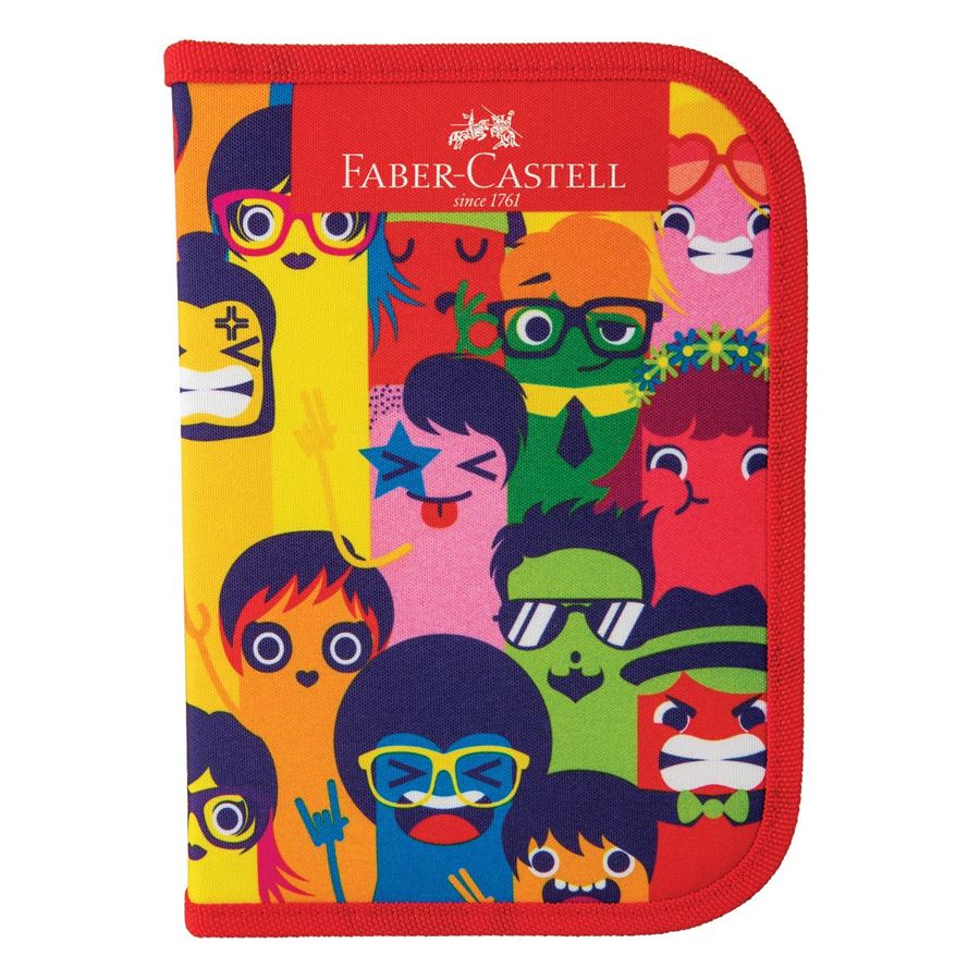 Faber-Castell - Estojo de Nylon Carinhas