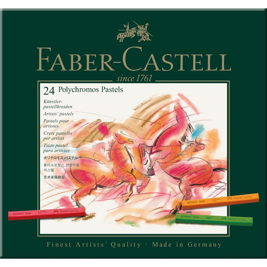 Faber-Castell - Estojo com 24 Cores de Pastel Seco