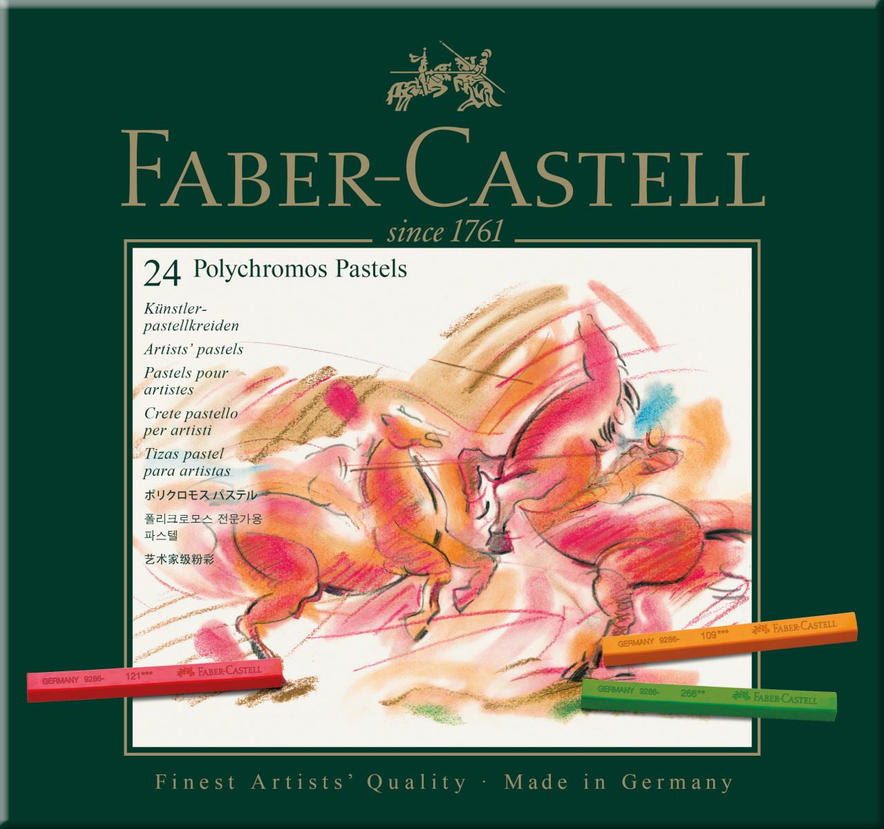 Faber-Castell - Estojo com 24 Cores de Pastel Seco