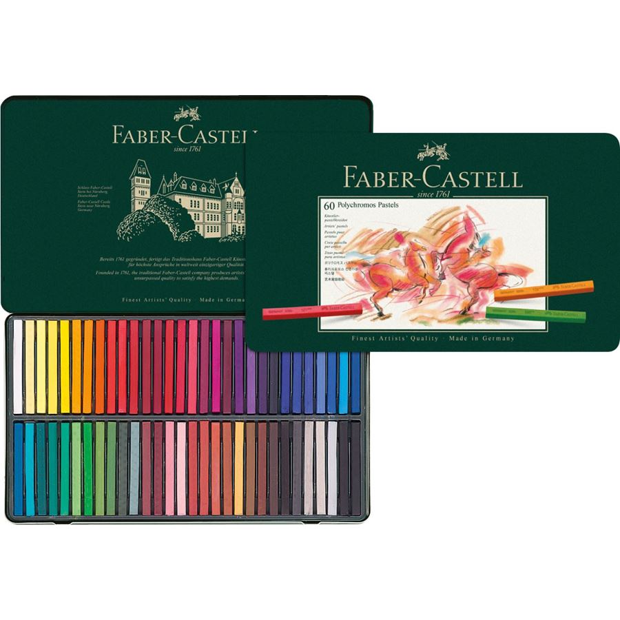 Faber-Castell - Estojo com 60 Cores de Pastel Seco