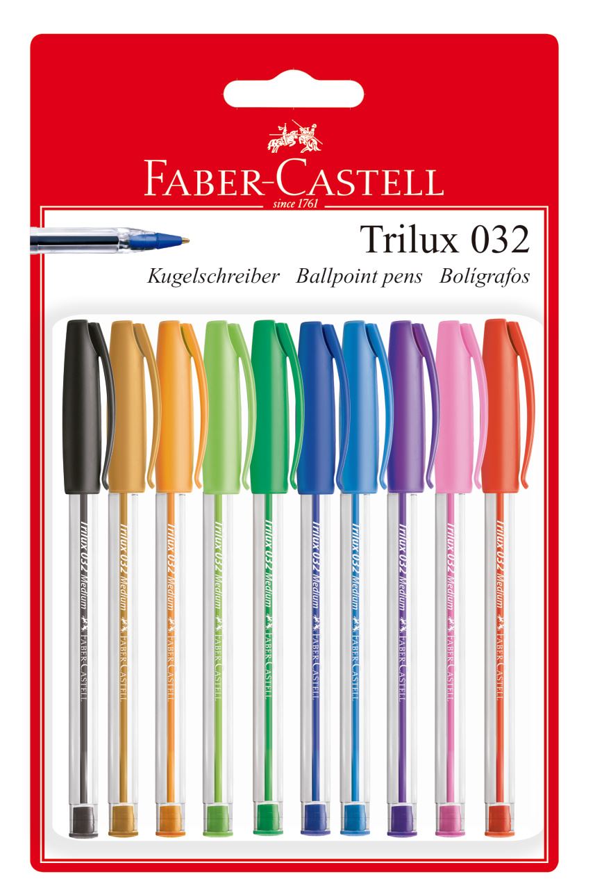 Faber-Castell - Caneta Esferografica Trilux Colors 1.0mm