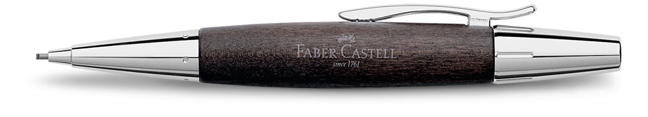 Faber-Castell - Lapiseira E-motion Chrome&Wood Preta
